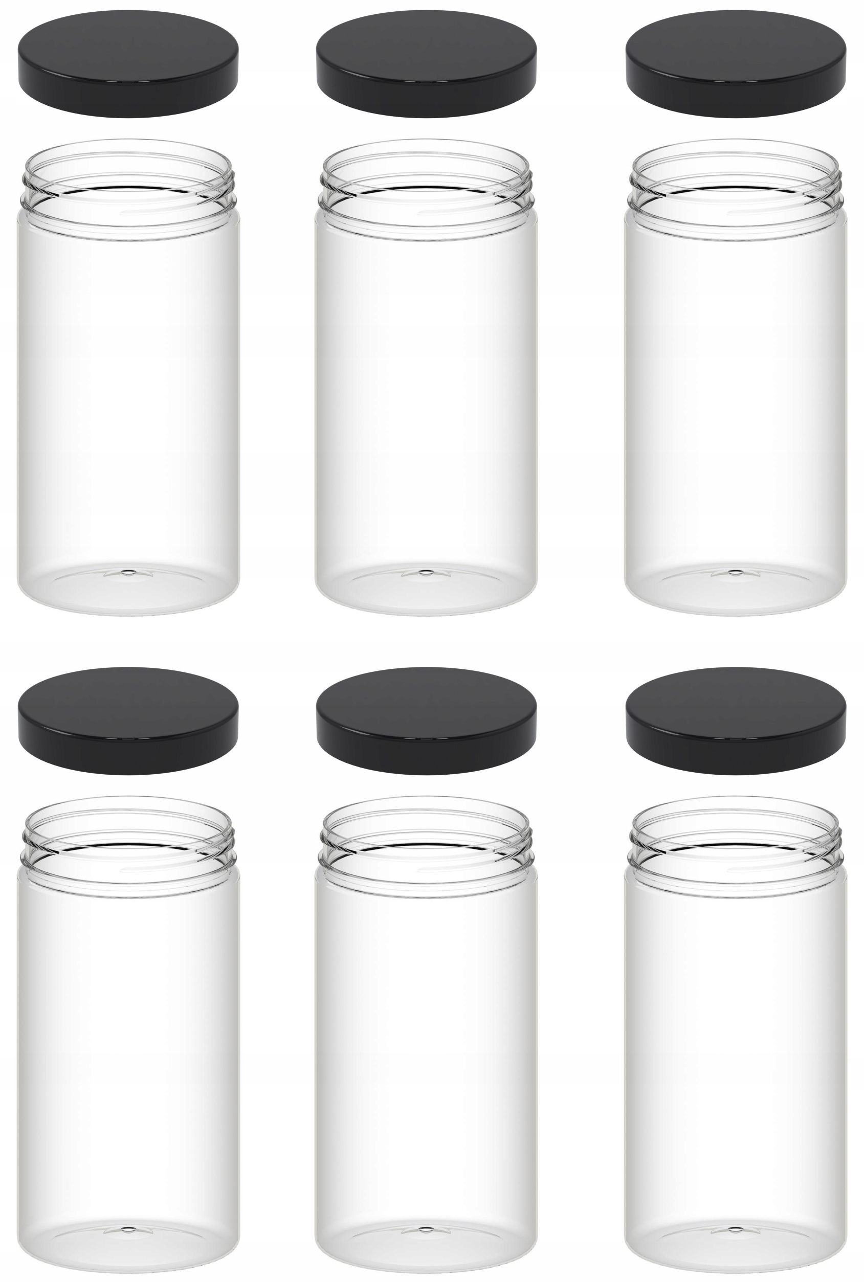 

Pojemnik słoik 1,25L na makaron płatki 1250ml 6szt