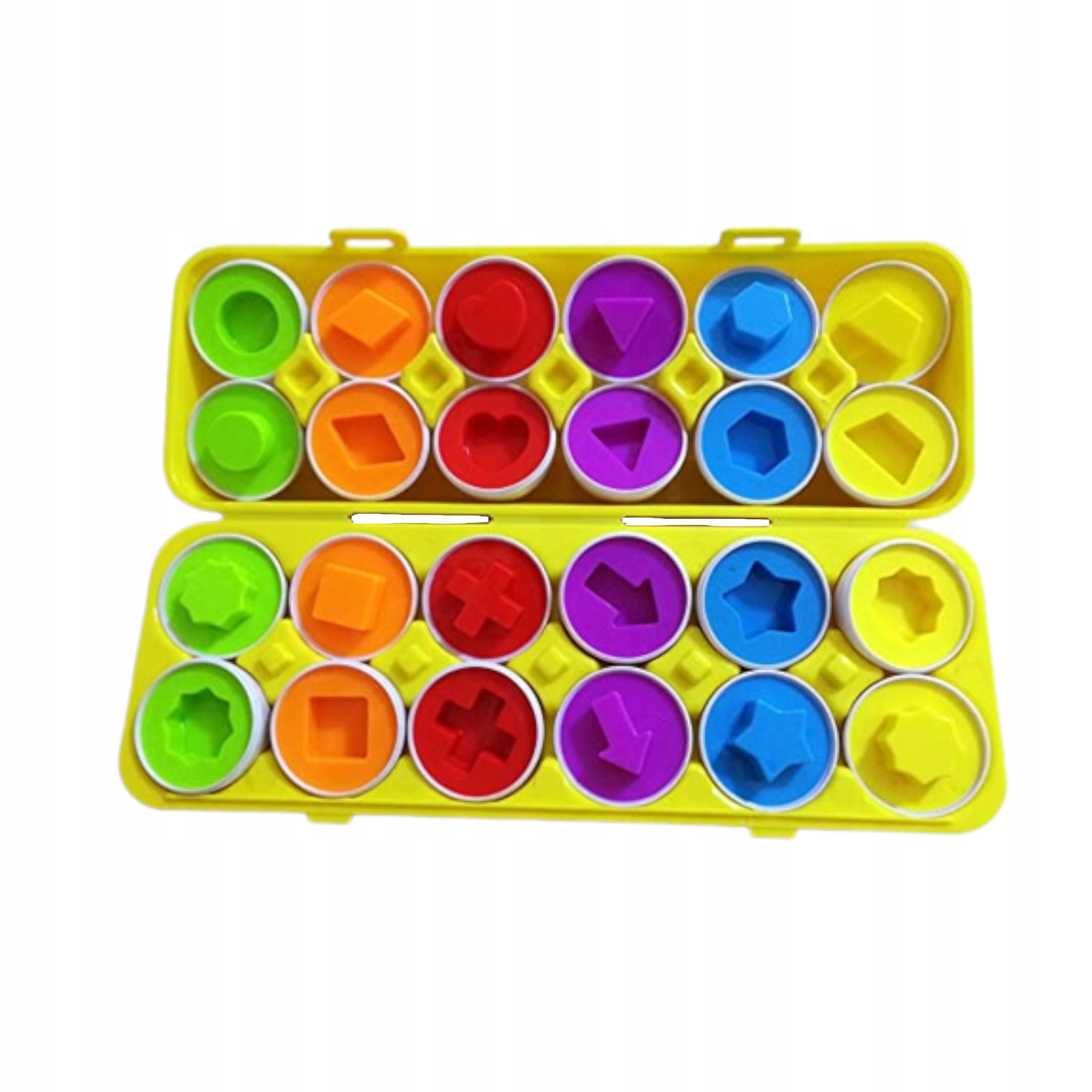 Układanka sorter jajka Montessori kształty LB33-3 Marka Luxma
