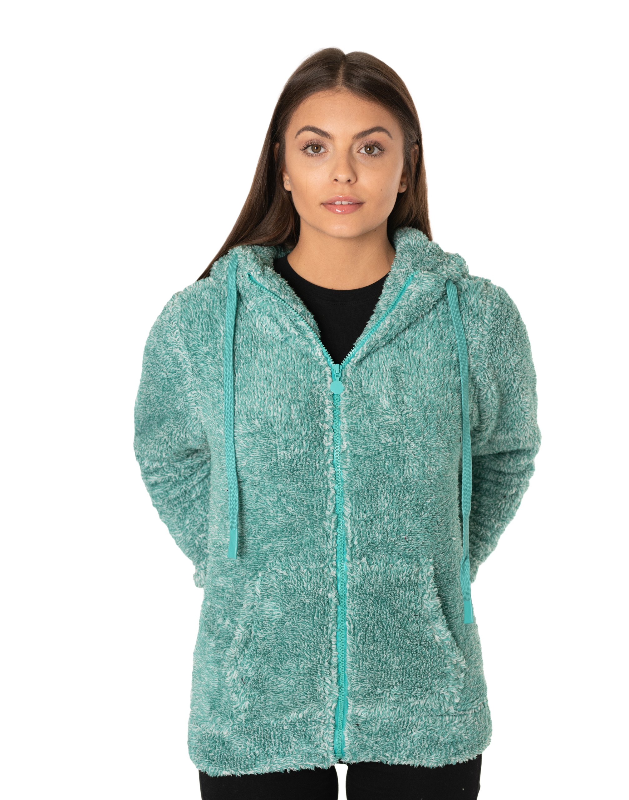 

Ciepła Bluza Damska Futerkowa Bawełniana 16608-1 M