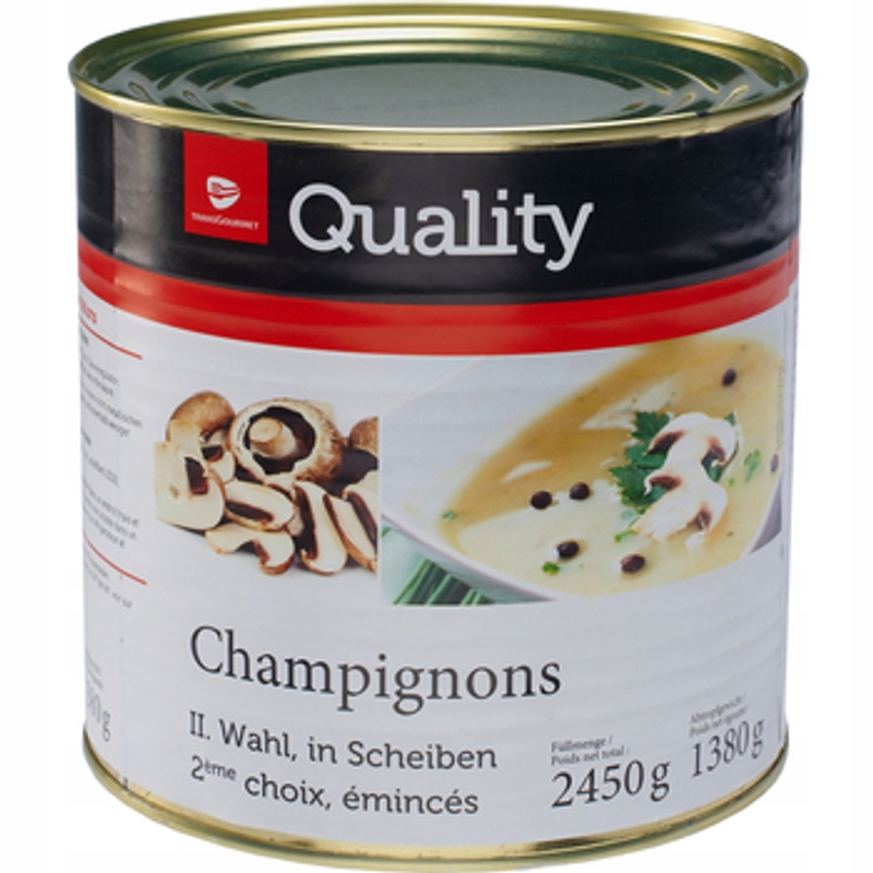 Levně Žampiony plátky Tgq 2,45 kg