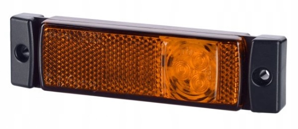 LAMPA OBRYSOWA LED POMARAŃCZOWA LAWETA NACZEPA Strona zabudowy Lewe boczne Prawe boczne