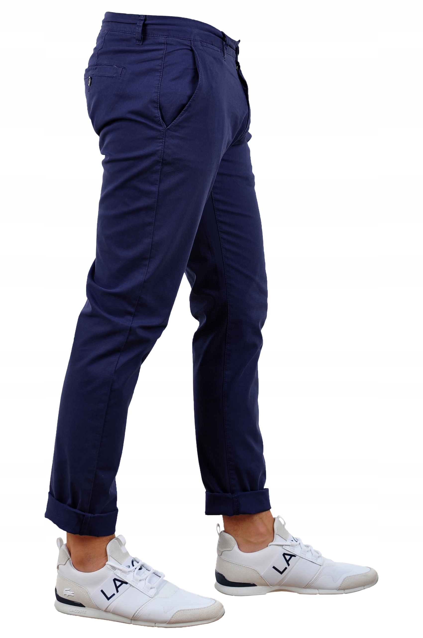 JP43 roz. 30 Eleganckie Spodnie męskie CHINOSY Zapięcie guziki