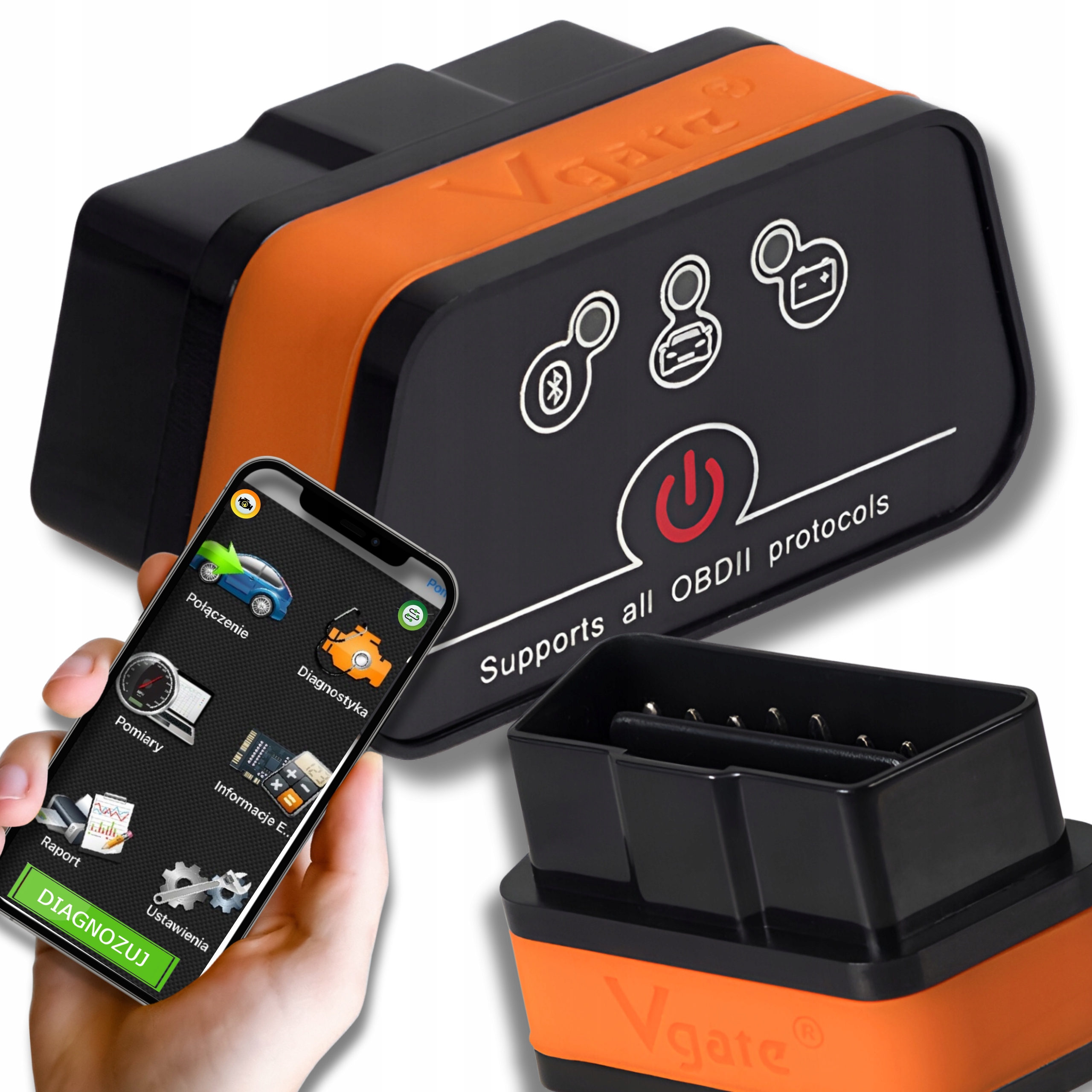 Vgate iCar 2 Interfejs Diagnostyczny Elm 327 Obd 2