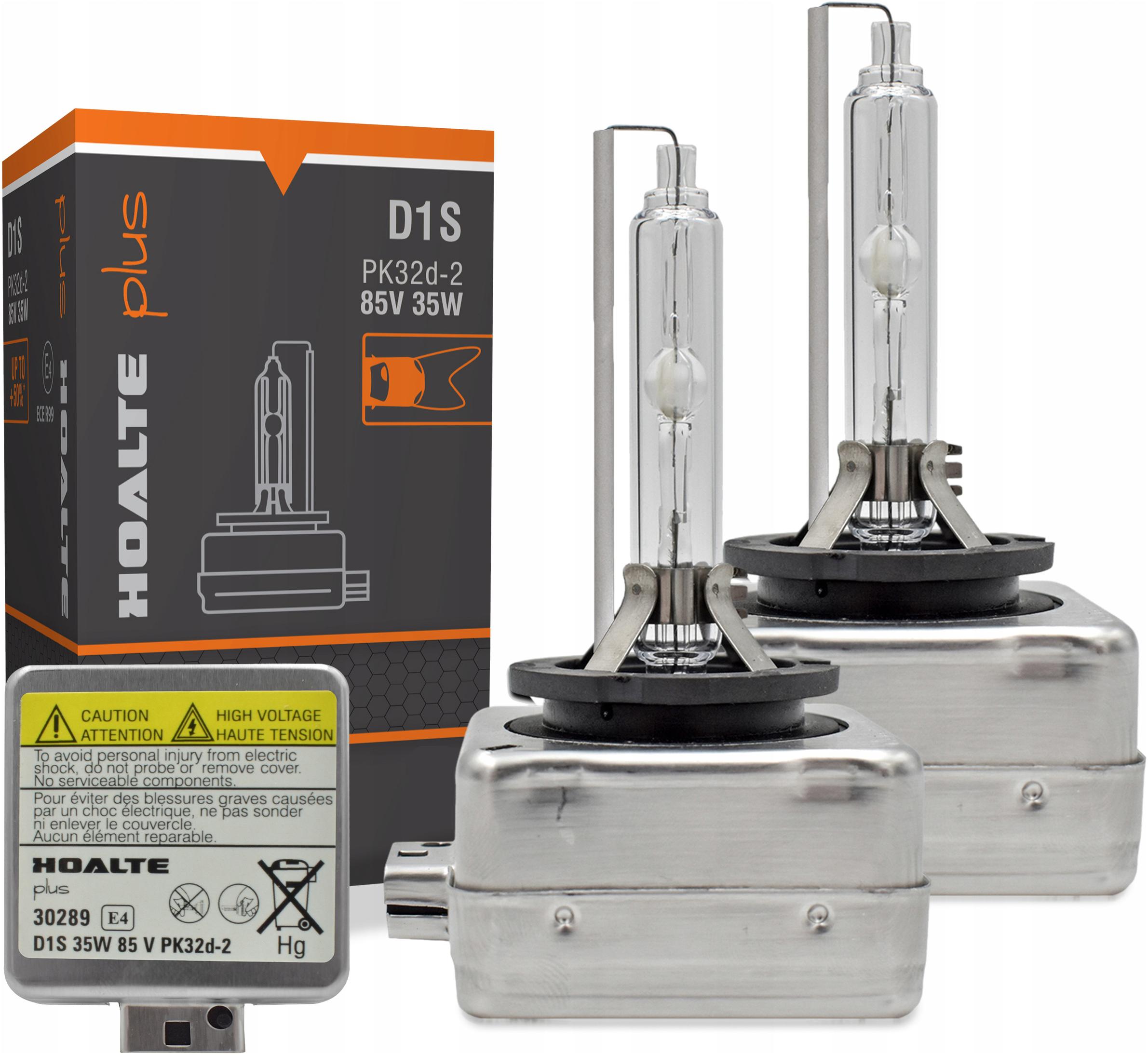 2x Żarówka Żarnik Xenon D1S 6000K Plus +50% Hoalte Homologacja Mocne