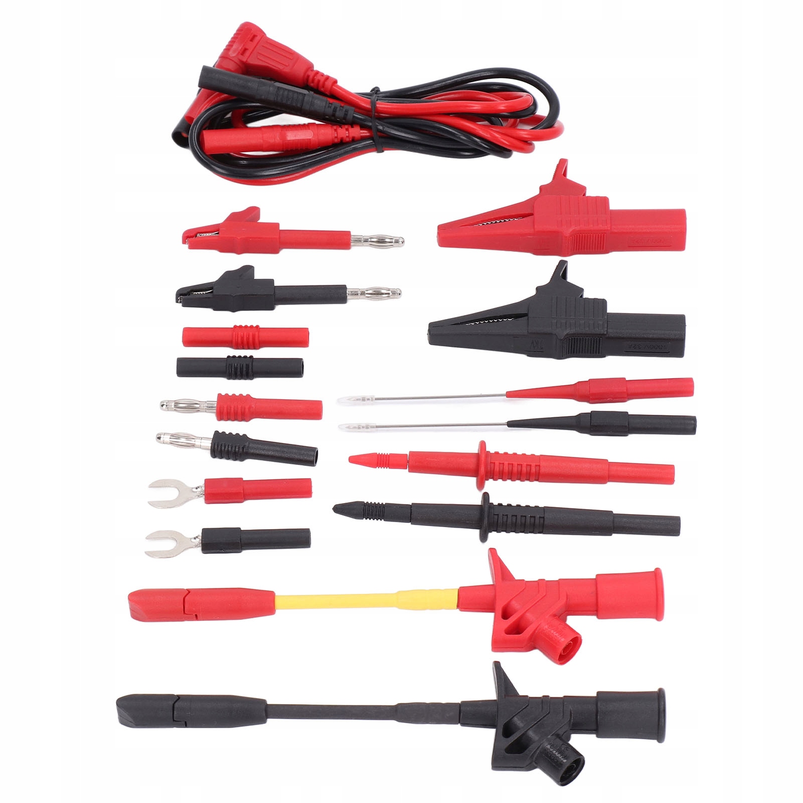 Multi -Met Test Lead Crocodile Clip Clip Clip Banan Plug Soning P4