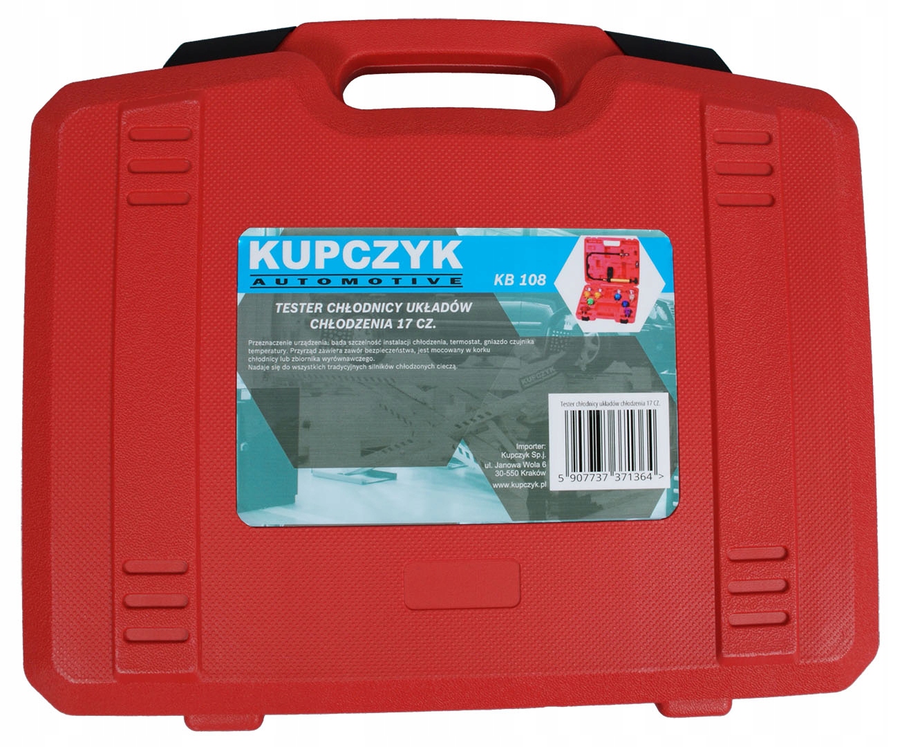 Tester chłodnicy układów chłodzenia 17 cz. KB108 Marka Kupczyk