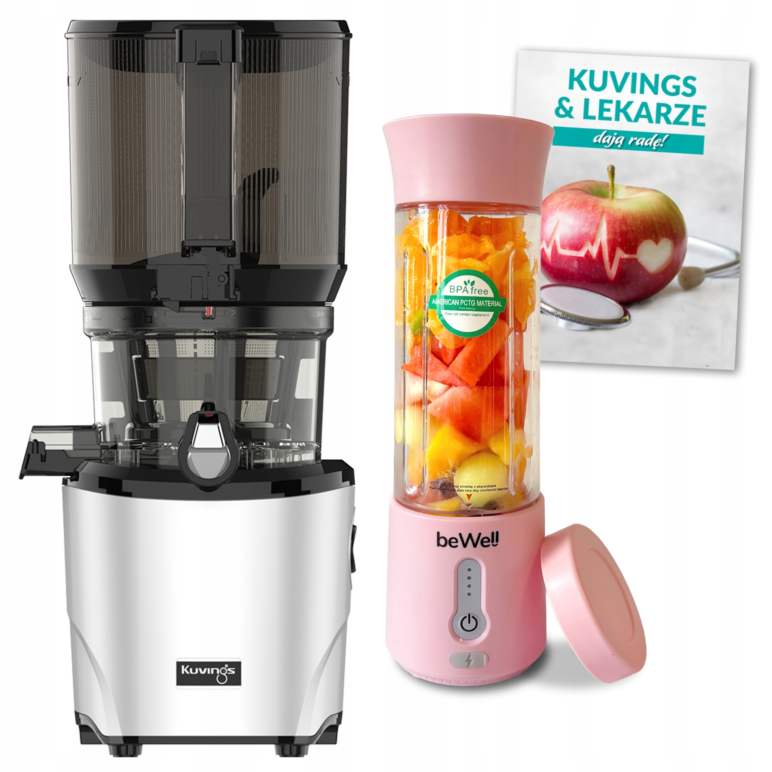 Pomalý odšťavňovač na šťávy z Zeleniny Kuvings Auto10S Bonus