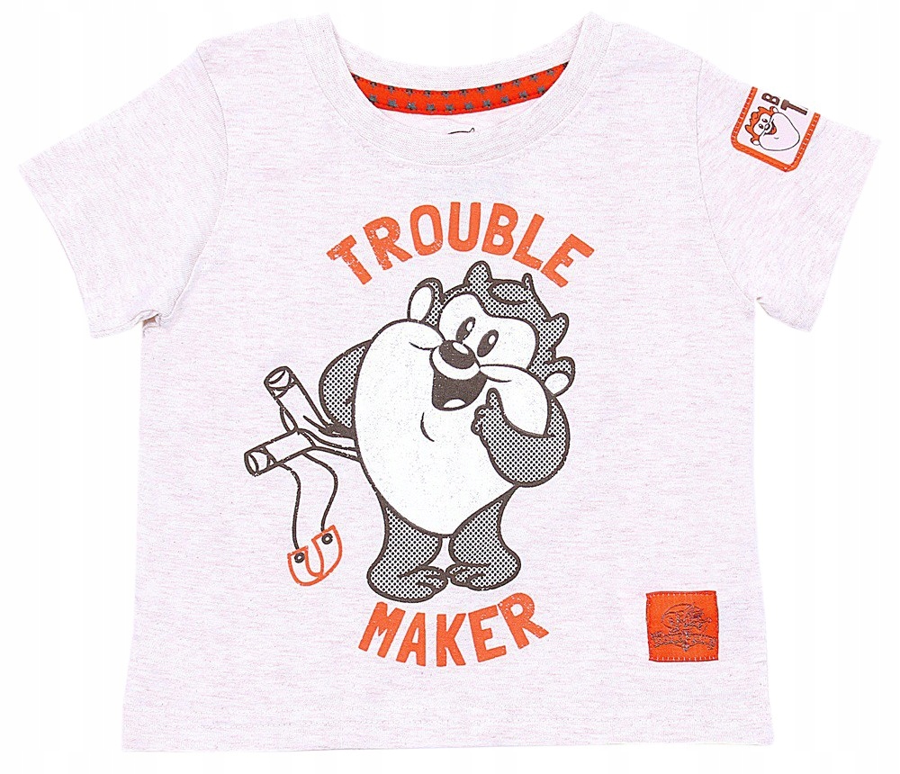 

Beżowy T-shirt Zwariowane Melodie 12-18 m 86 cm