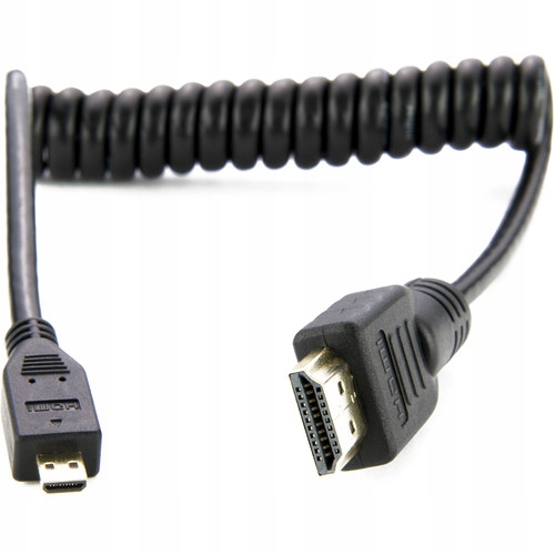 Spirálový kabel Atomos Full Hdmi micro Hdmi 4K60p 30-60 cm [ATOM4K60C1]