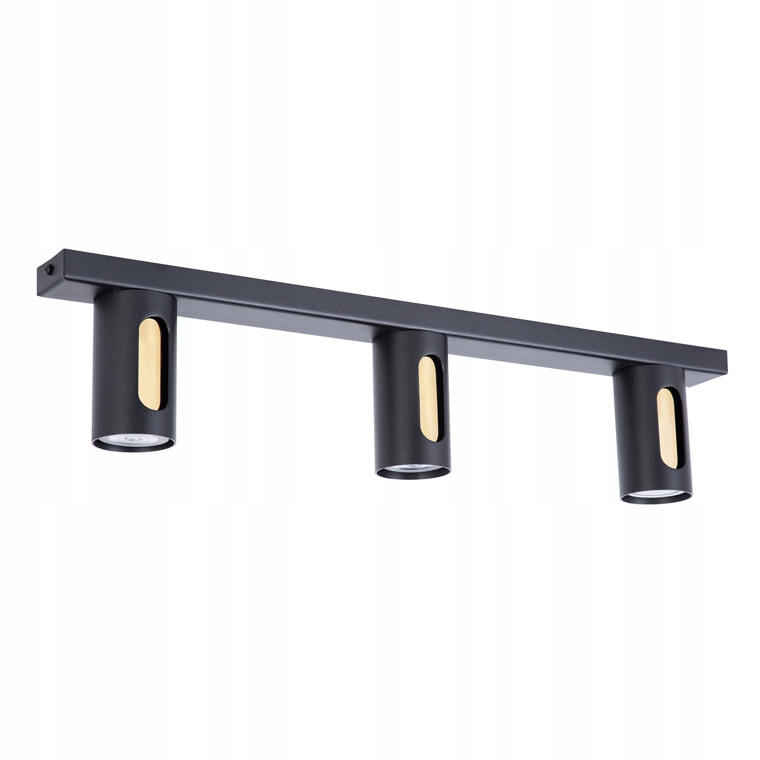 Moderní stropní svítidlo Sigma Lighting Flow černo-zlatá 3xGU10 60 cm