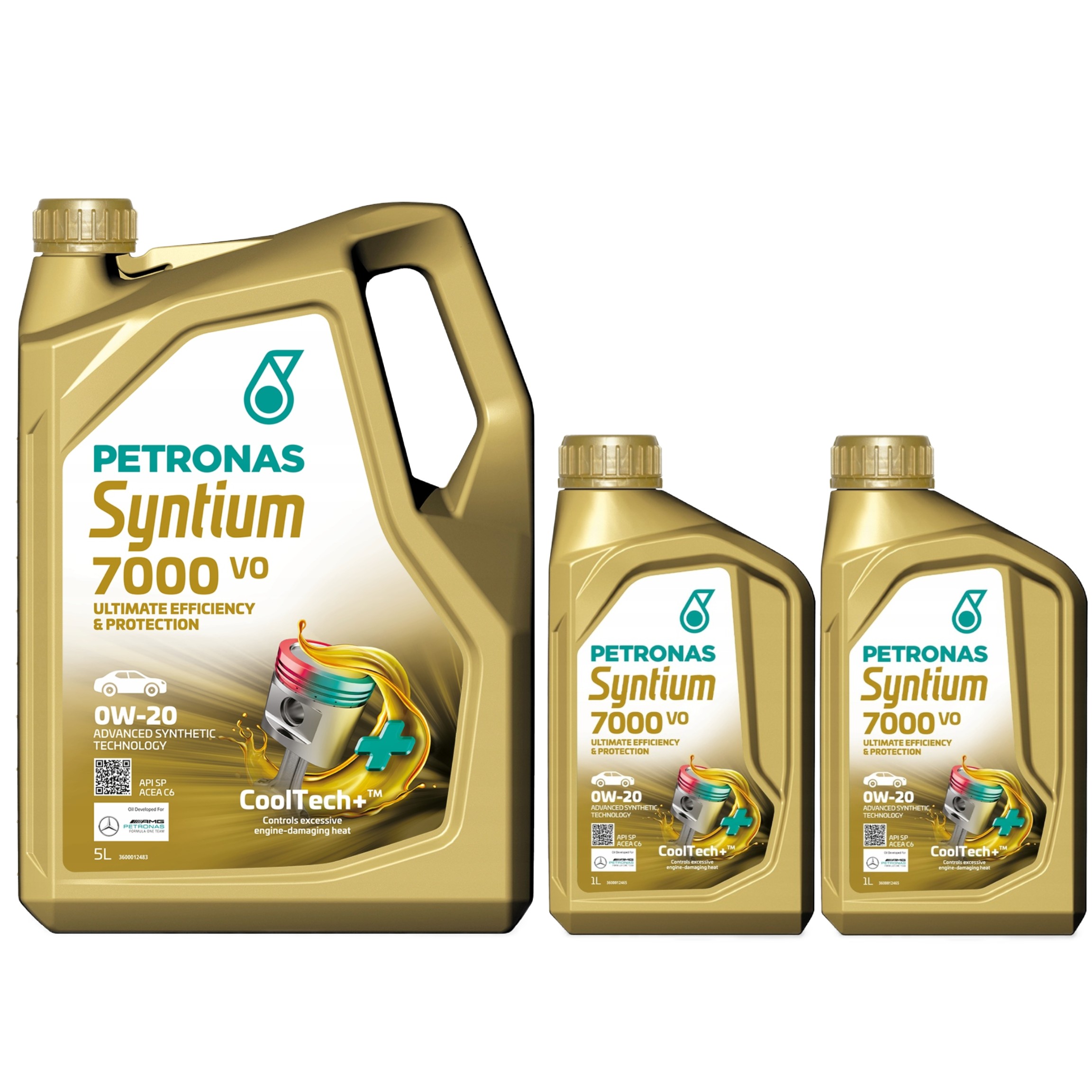 Petronas Syntium 7000VO 0W-20 Sp 5L Petronas Syntium 7000VO 0W-20 Sp 1Lx2