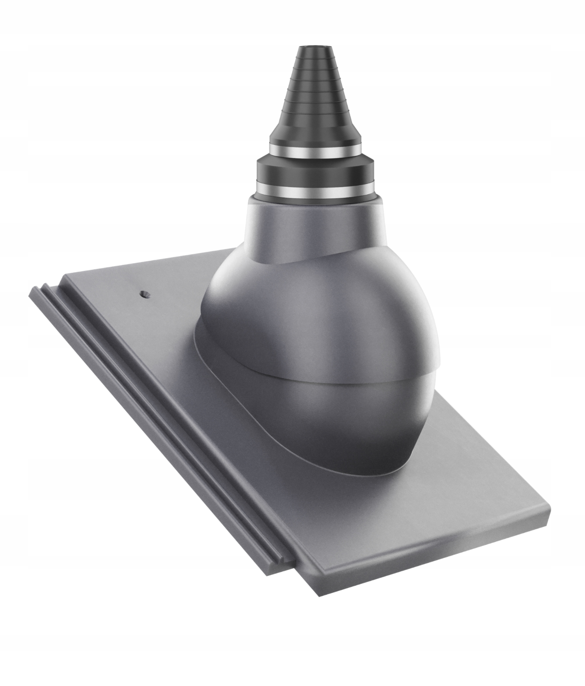 Anténní průchod pro vzduchotěsné střechy Creaton Kapstadt Šedý