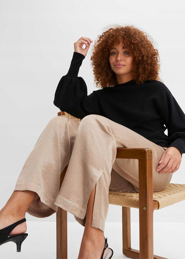 44 Bonprix SPODNIE SATYNOWE vfd Rozmiar 44