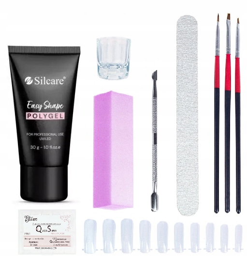 

Silcare Polygel Zestaw Startowy Formy +akcesoria