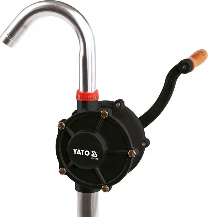 YATO POMPA POMPKA PALIWA OLEJU KORBĘ RĘCZNA BECZKI ALUMINIOWA 21L/min Waga produktu z opakowaniem jednostkowym 1.6 kg