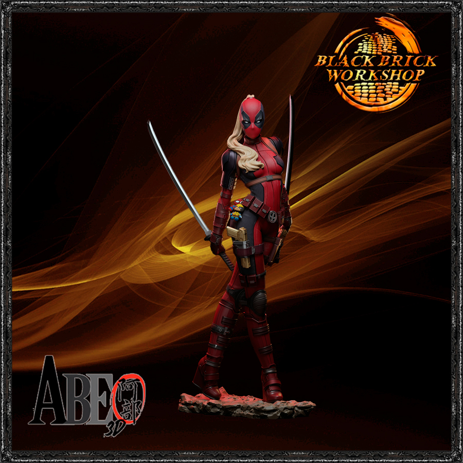 Lady Deadpool Nevymalovaná Abe 3D Měřítko 1/12 (150 mm) (sfw) 3D tisk