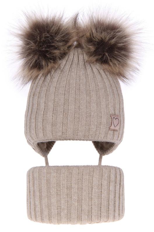 

Czapka Komin Komplet Zestaw na zimę Telisa 48-50