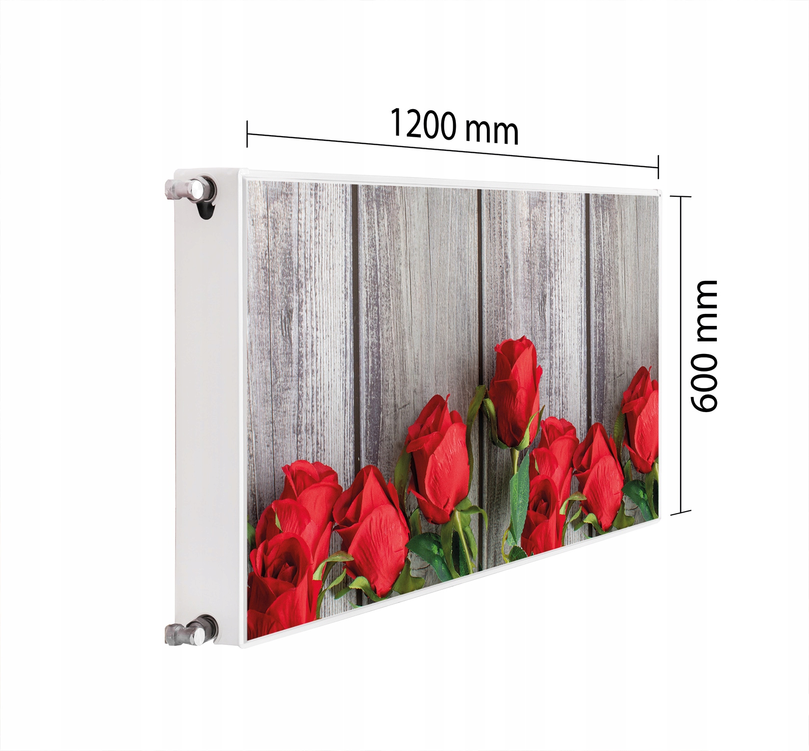 Maskovač Kryt Radiátoru 120x60 Růže Podložka Magnet