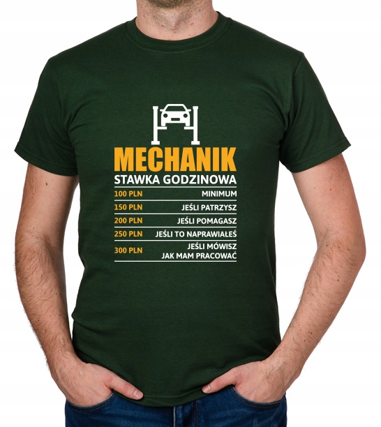 

koszulka Mechanik stawka godzinowa prezent