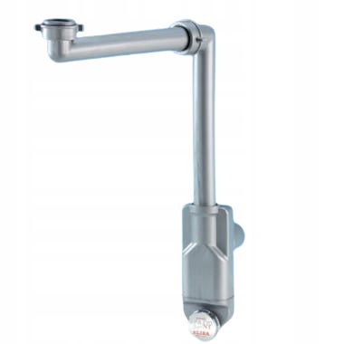 Syfon do umywalek oszczędzający miejsce SZARY LIRA