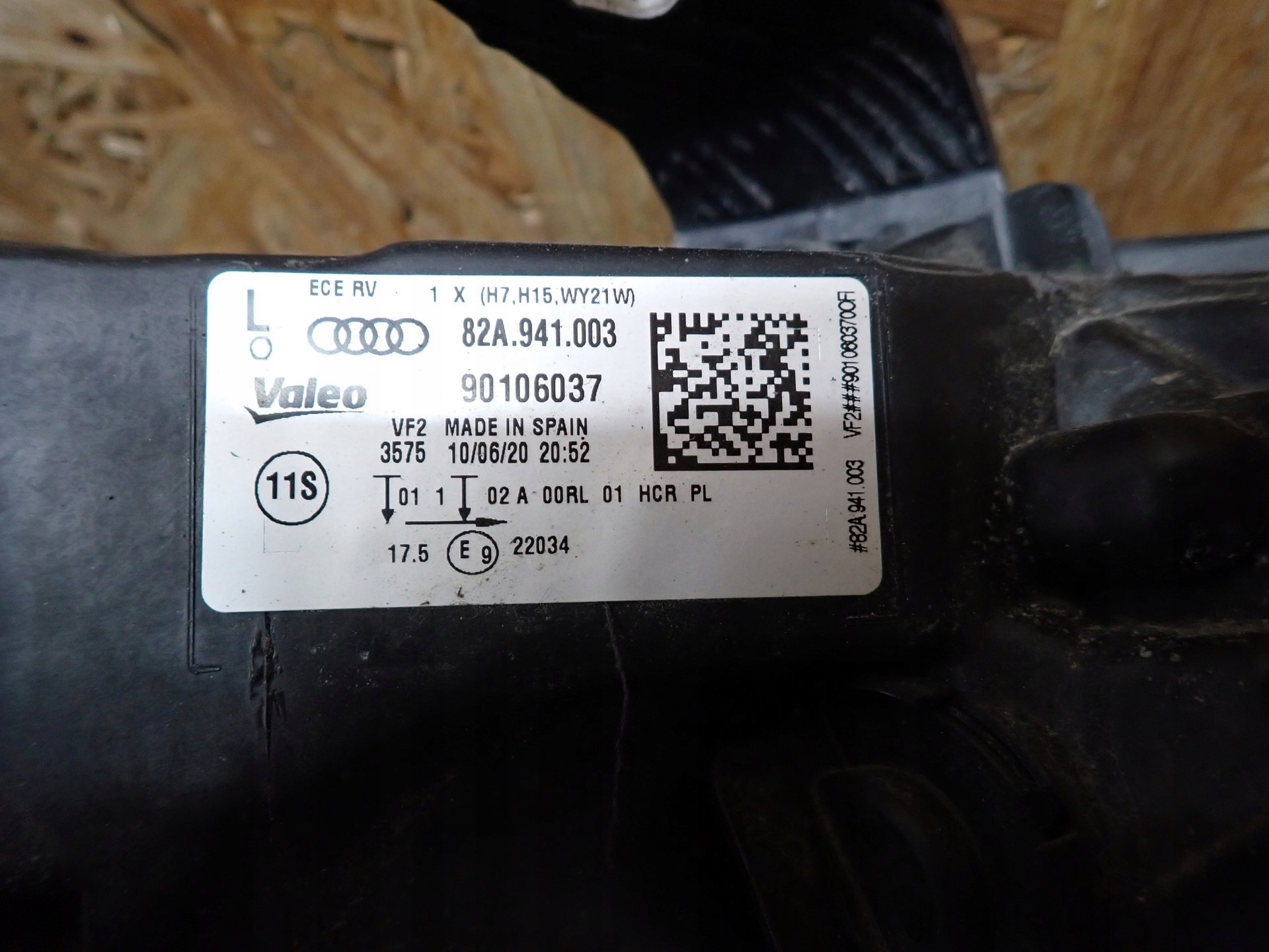 light left REFLEKTOR left AUDI A1 2 II GBA GBH 2018- 82A941003