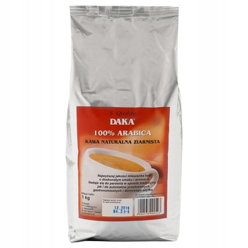 1x 1kg Daka kawa ziarnista arabica
