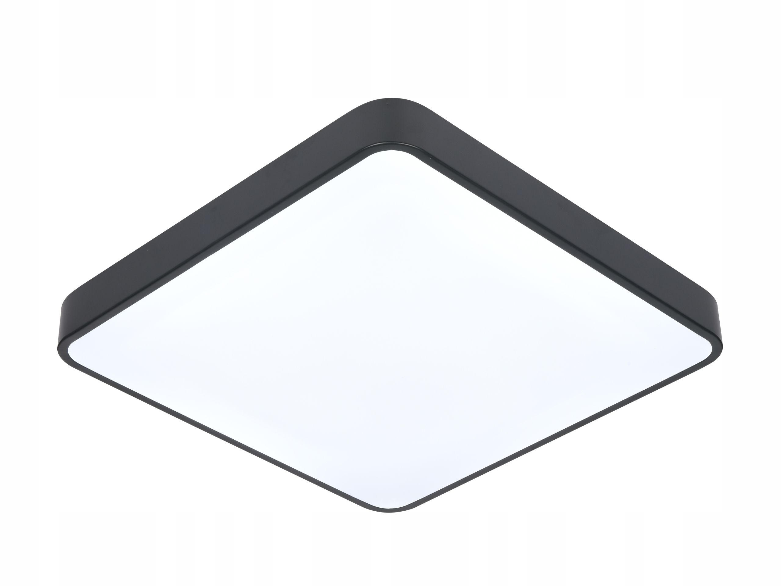 Lampa sufitowa plafon do LED 2xE27 kwadrat czarny