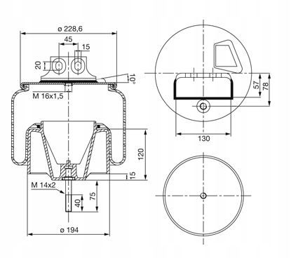MIECH IVECO STRALIS LEWY PRZÓD KPL. Producent części Inny