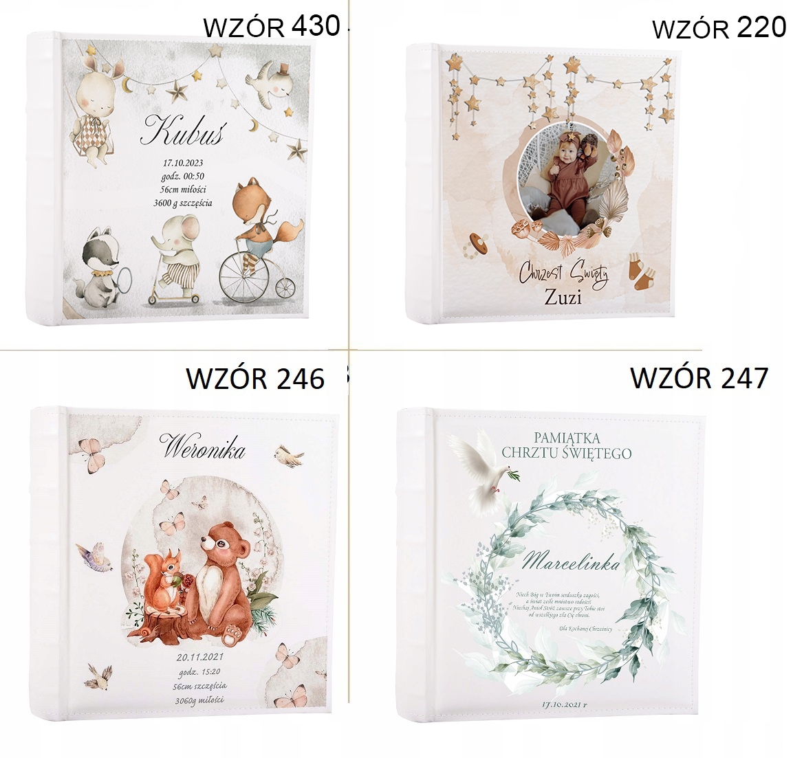 ALBUM NA ZDJĘCIA DZIECIĘCY DZIECKO NADRUK PERSONALIZOWANY Wykonanie albumu album szyty