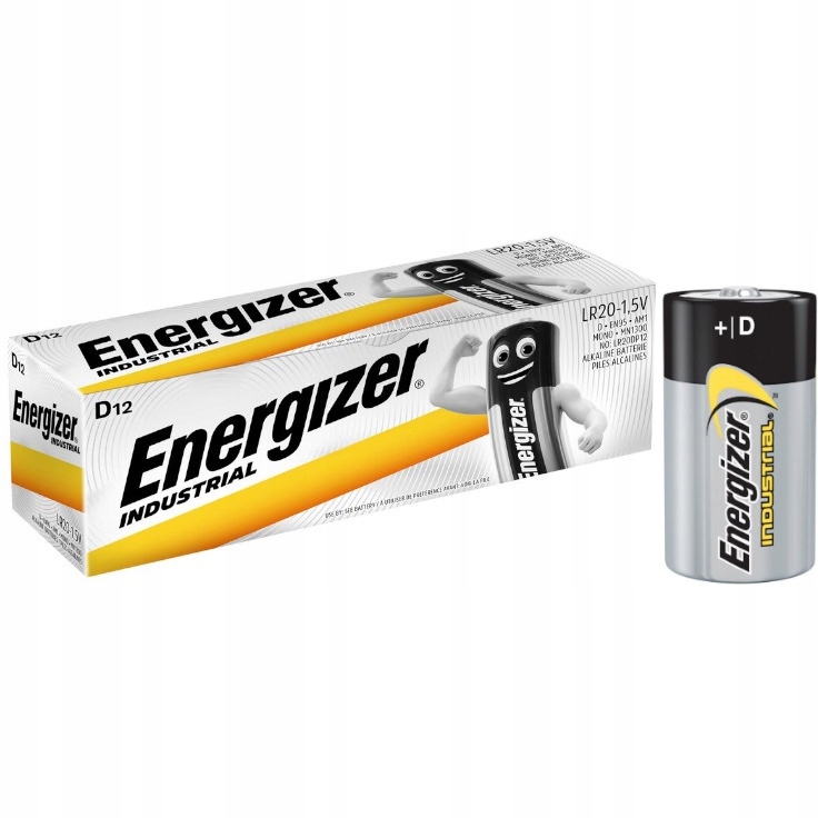 Baterie Energizer Industrial D LR20 1.5V (12 ks)