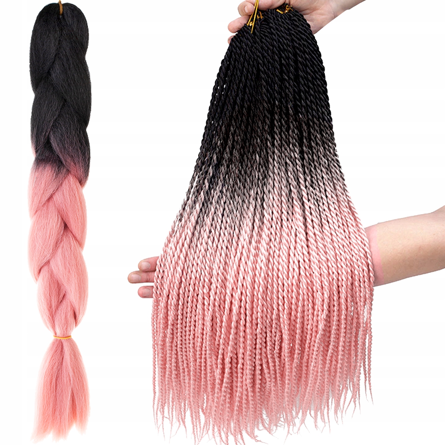 

Włosy Syntetyczne Warkoczyki Dredy Ombre Proste