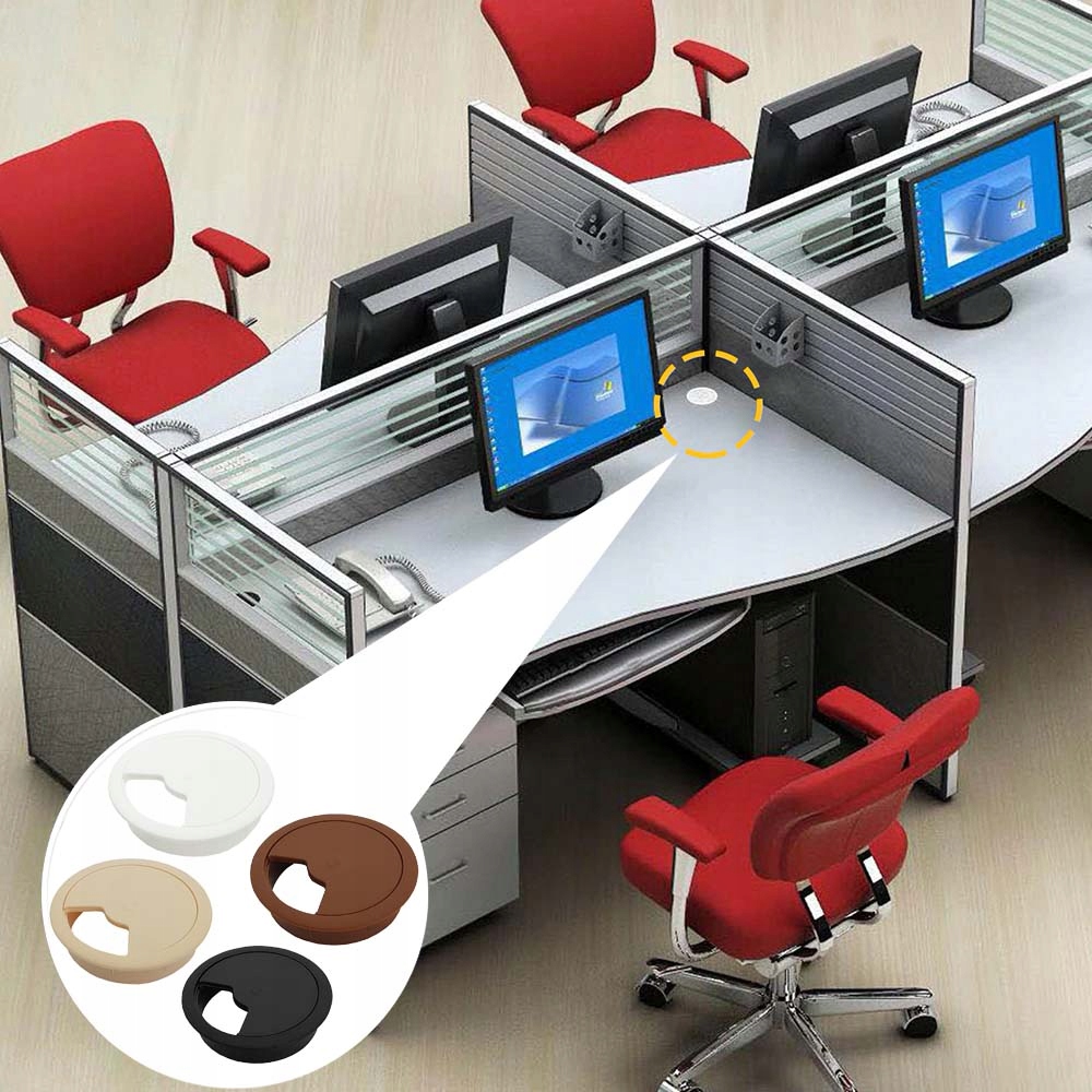 Przepust przelotka kablowa do kabli okrągła brąz c Marka Stolmet