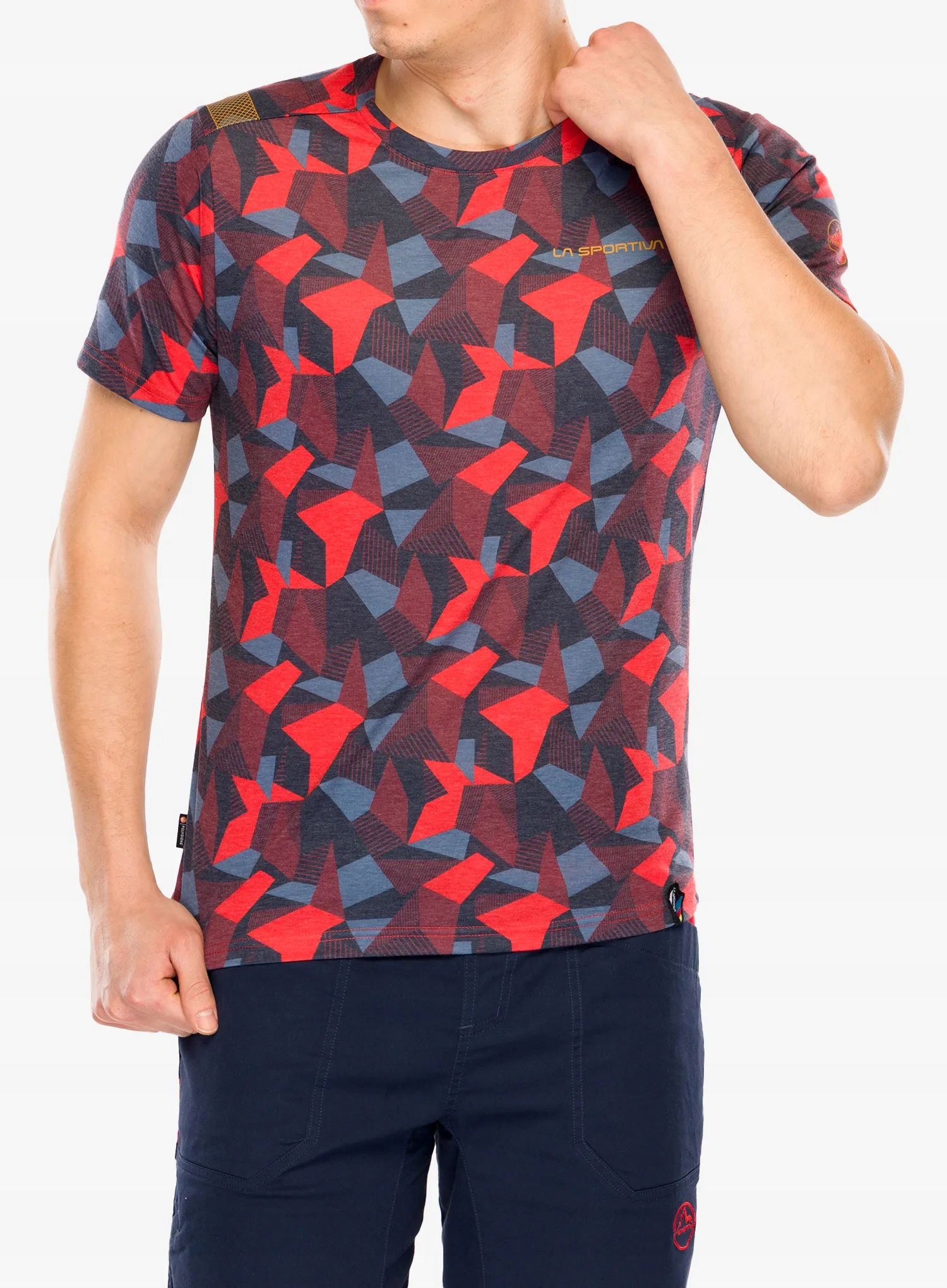 Lezecké tričko La Sportiva Dimension T-Shirt mountain red/onyx M