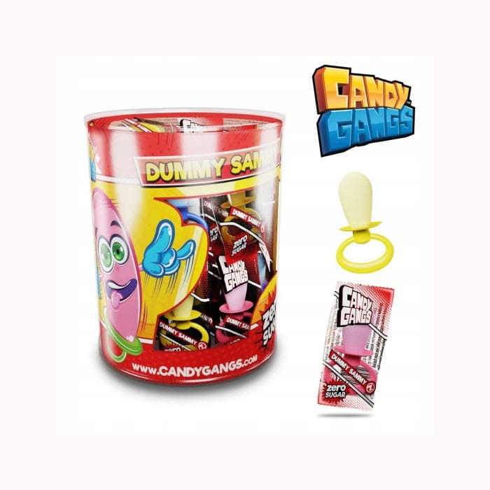 Levně Candy Gangs Dummy Sammy Lízátko Dudlík Bez Cukru (5 G) 50 Ks