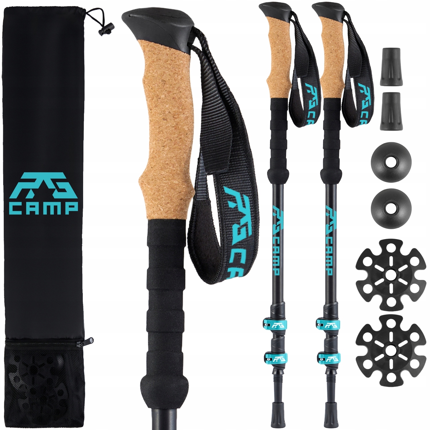 Kijki trekkingowe kije do nordic walking chodzenia po górach regulowane