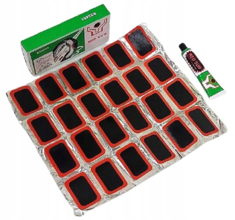 ŁATKI WULKANIZACYJNE 24 ŁATEK + KLEJ SUPER MOCNE Kod producenta 00000