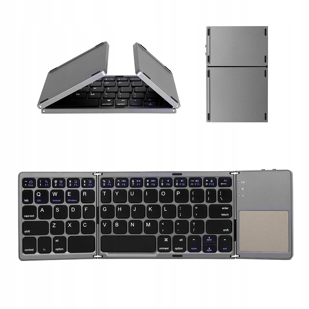 Bezprzewodowa Klawiatura Bluetooth Touchpad Uniwersalna Składana 50H