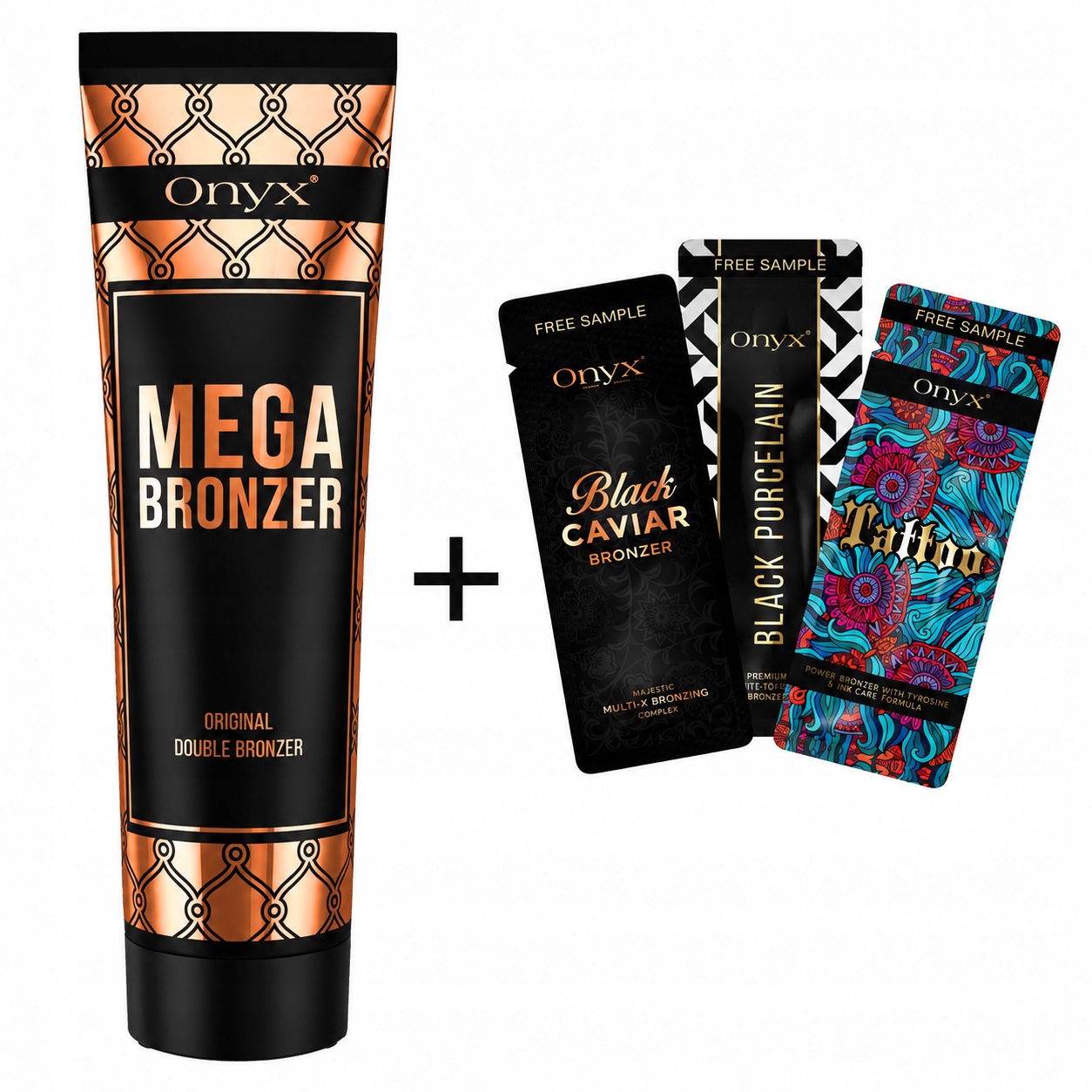 Onyx Bronzer Dvojitě bronzující balzám na opalování 3 vzorky