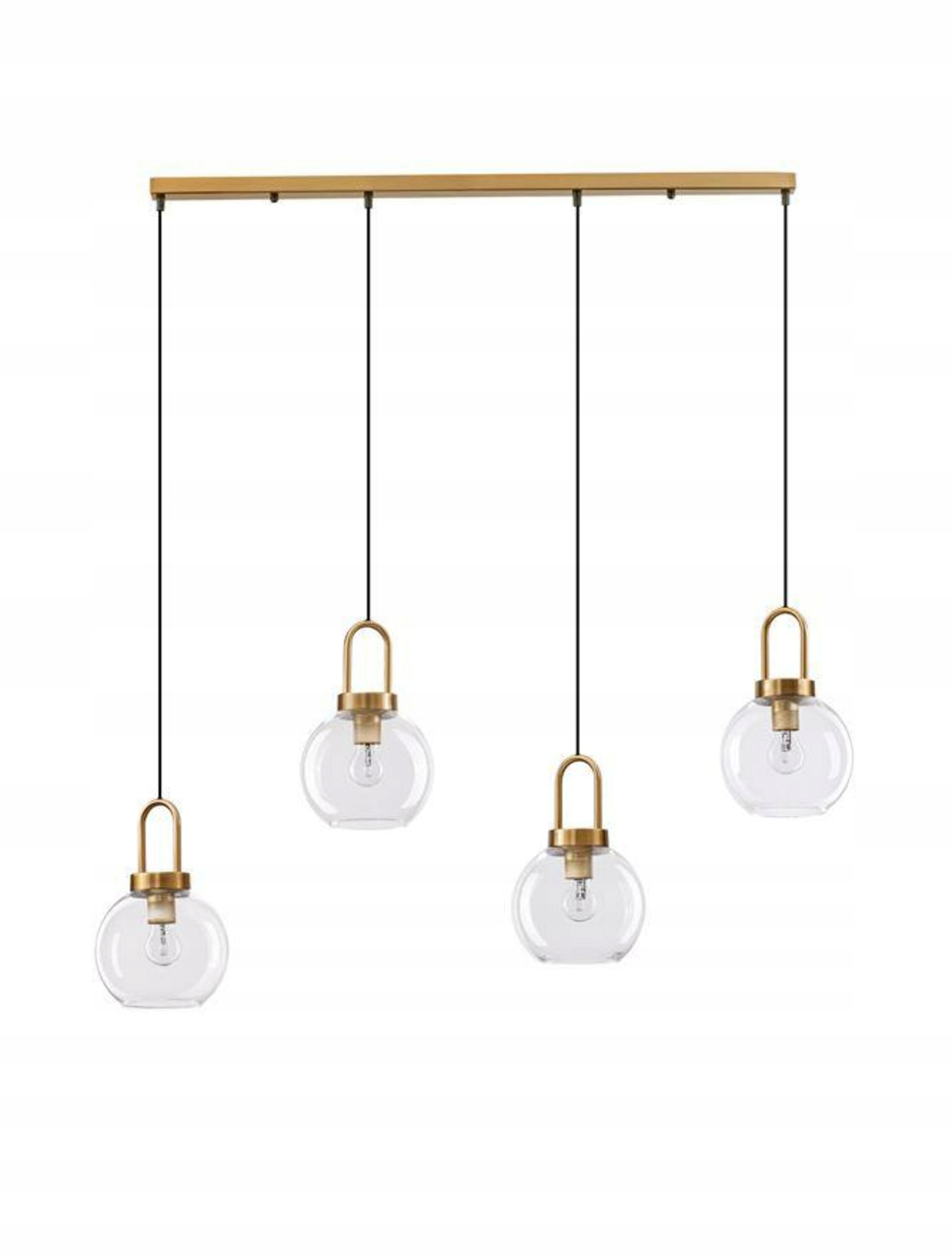 Závesné svietidlo Nova Luce Irvine 4xE27 IP20 mosadz sklo 975mm