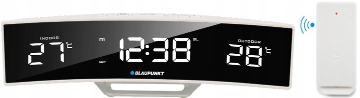 RADIO BUDZIK BLAUPUNKT CR12WH TEMPERATURA WEW/ZEW