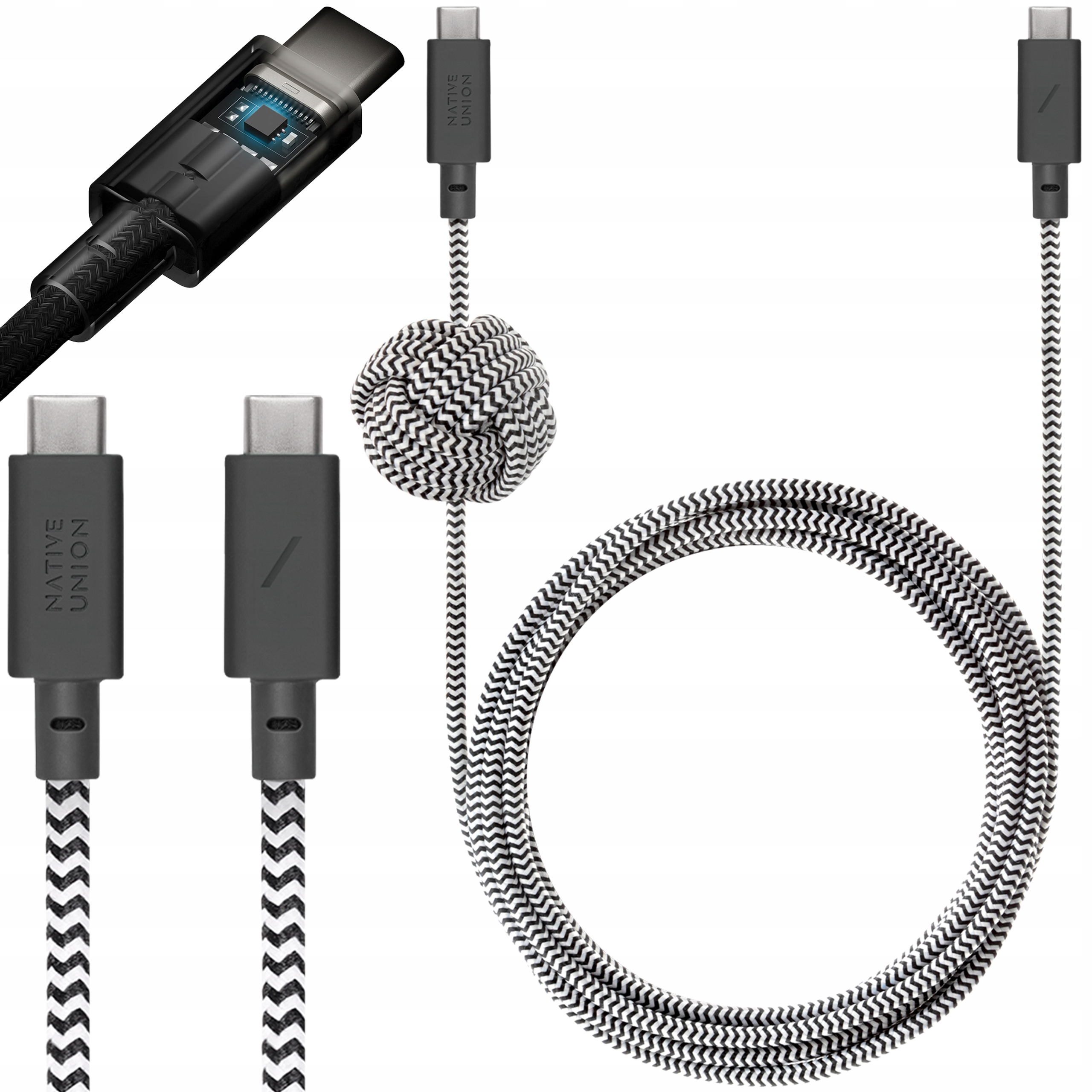 Native Union Anchor Cable – kabel Usb-c na Usb-c 240W 3 m Odolný kabel