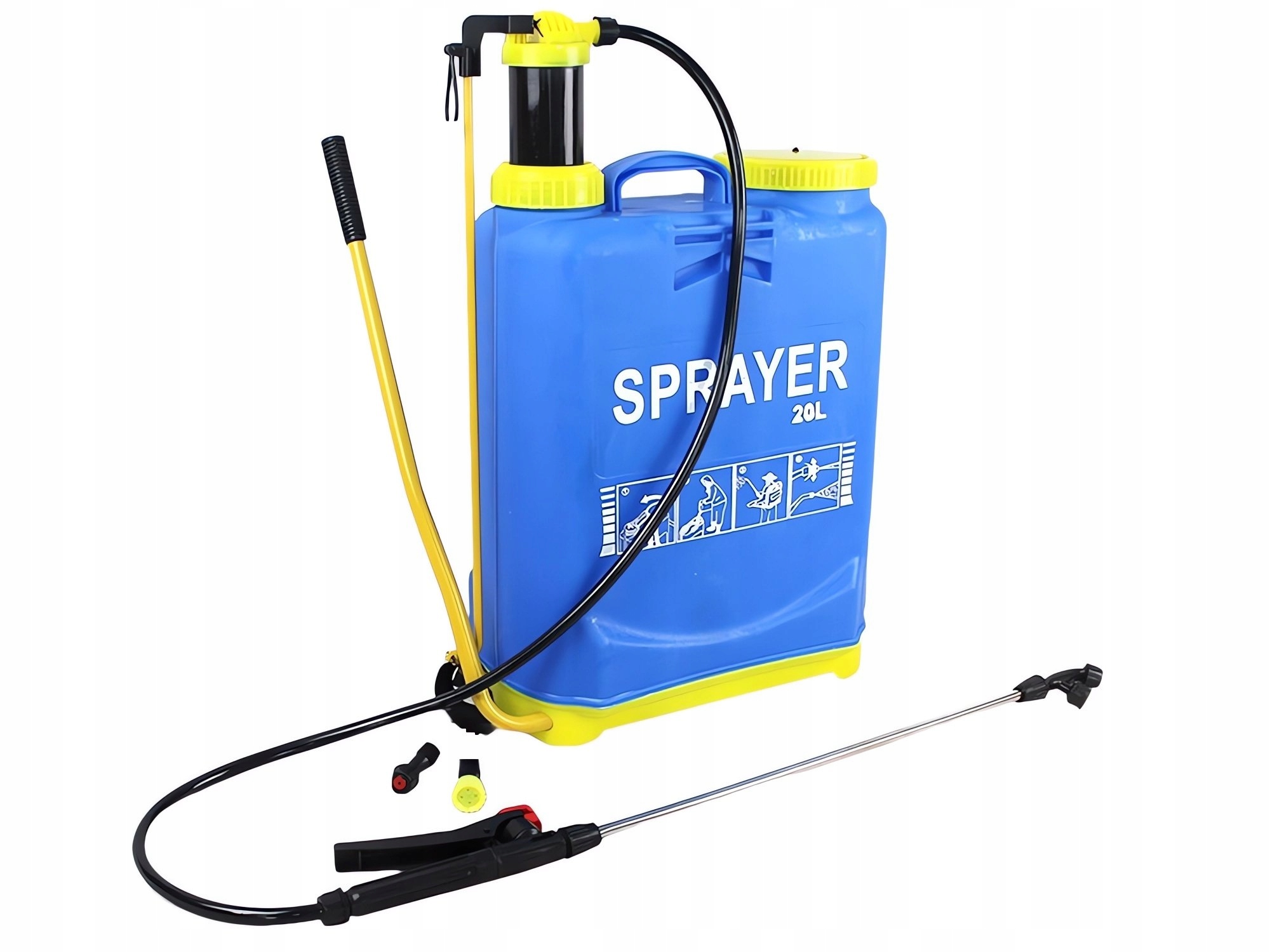 Verk 11430 Tlakový zádový postřikovač 20 L modrý