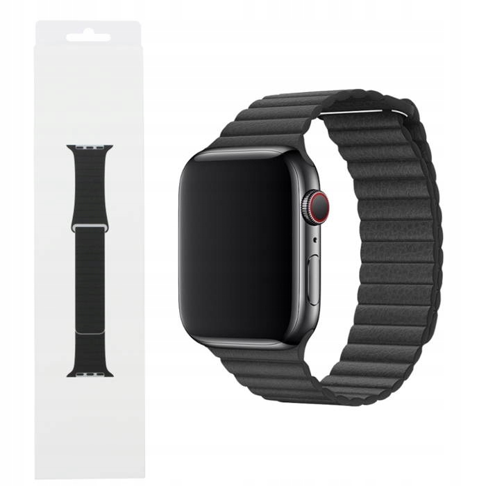

Oryg Pasek Leather Apple Watch Black L 42 44 45mm
