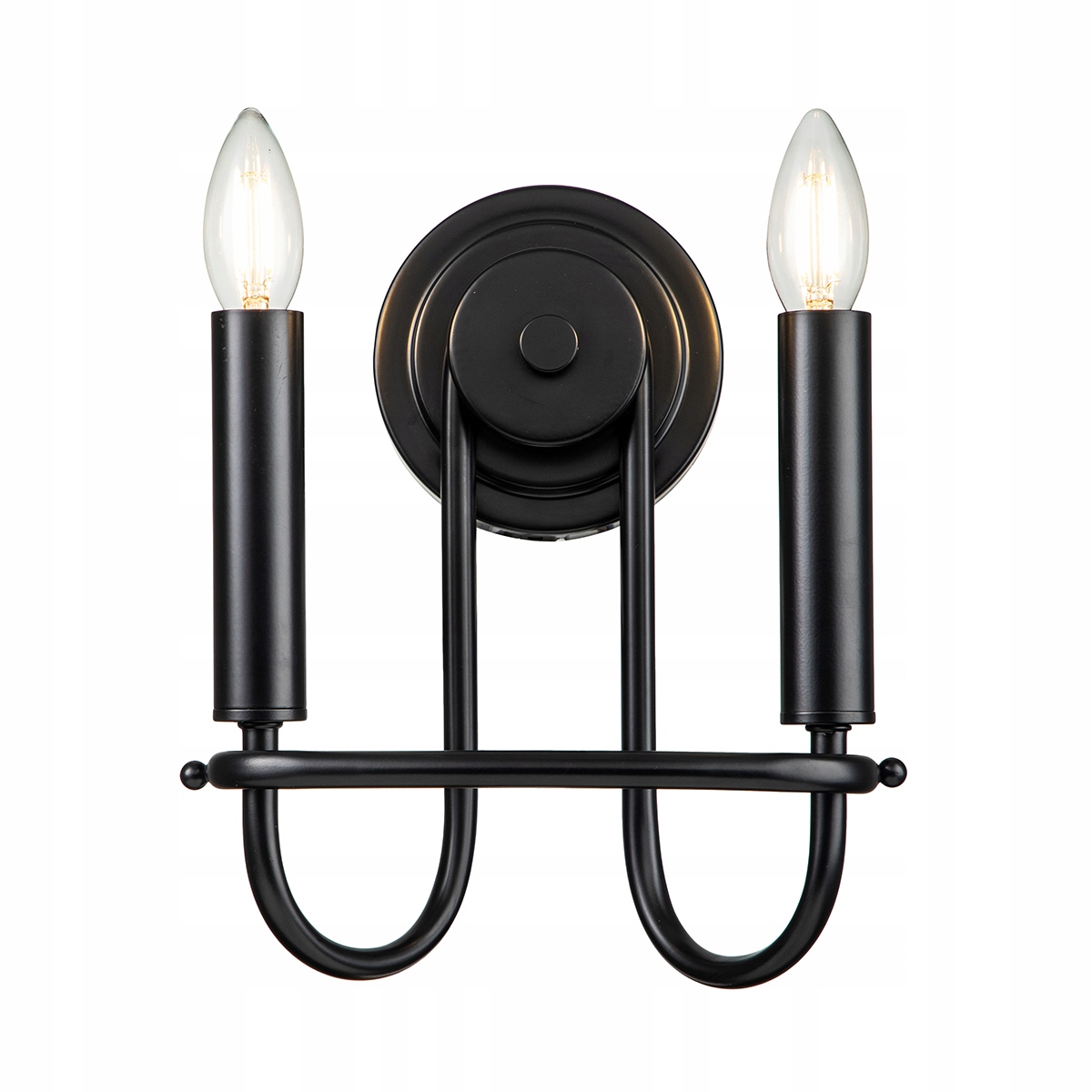 Nástenná lampa nástenná dvojitá čierna svietniková klasická 2 body Kichler