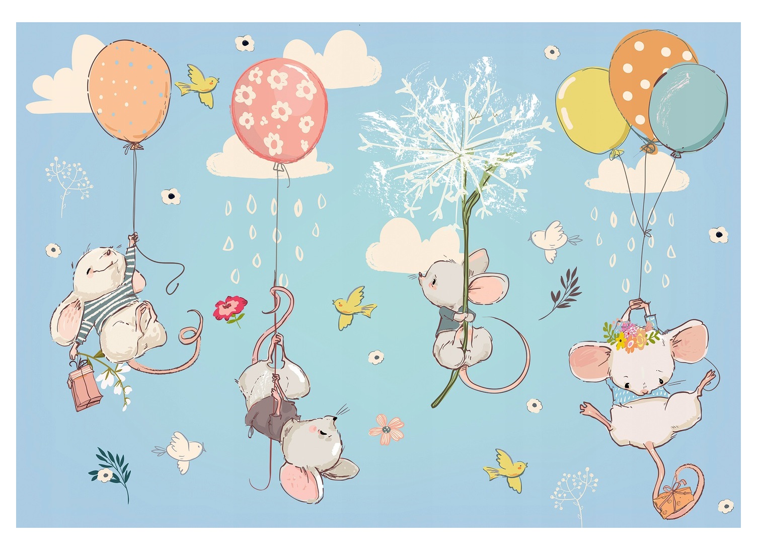 Fototapeta pre deti Škandinávske balóny 312x219