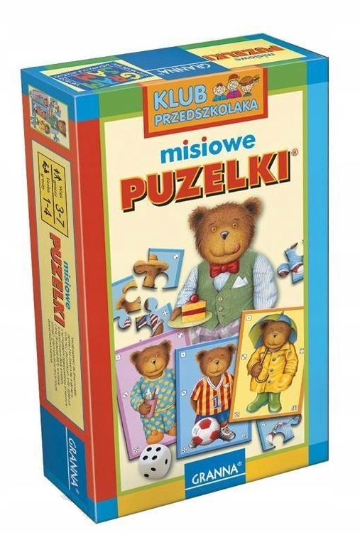 000498A Granna Misiowe Puzelki Klub Przedszkolaka Puzzle