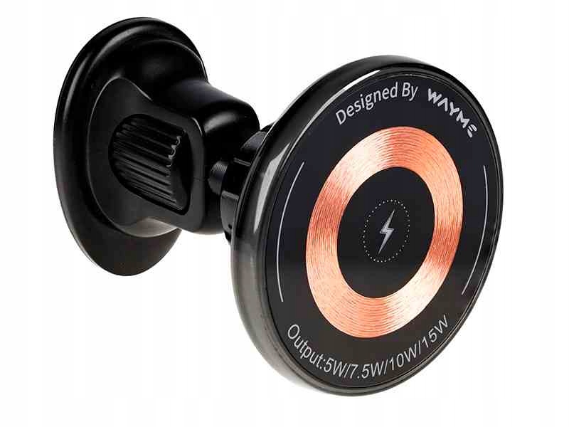 Magnetický držák do auta Wayme na mřížku Qi 15W Usb-c 1 m