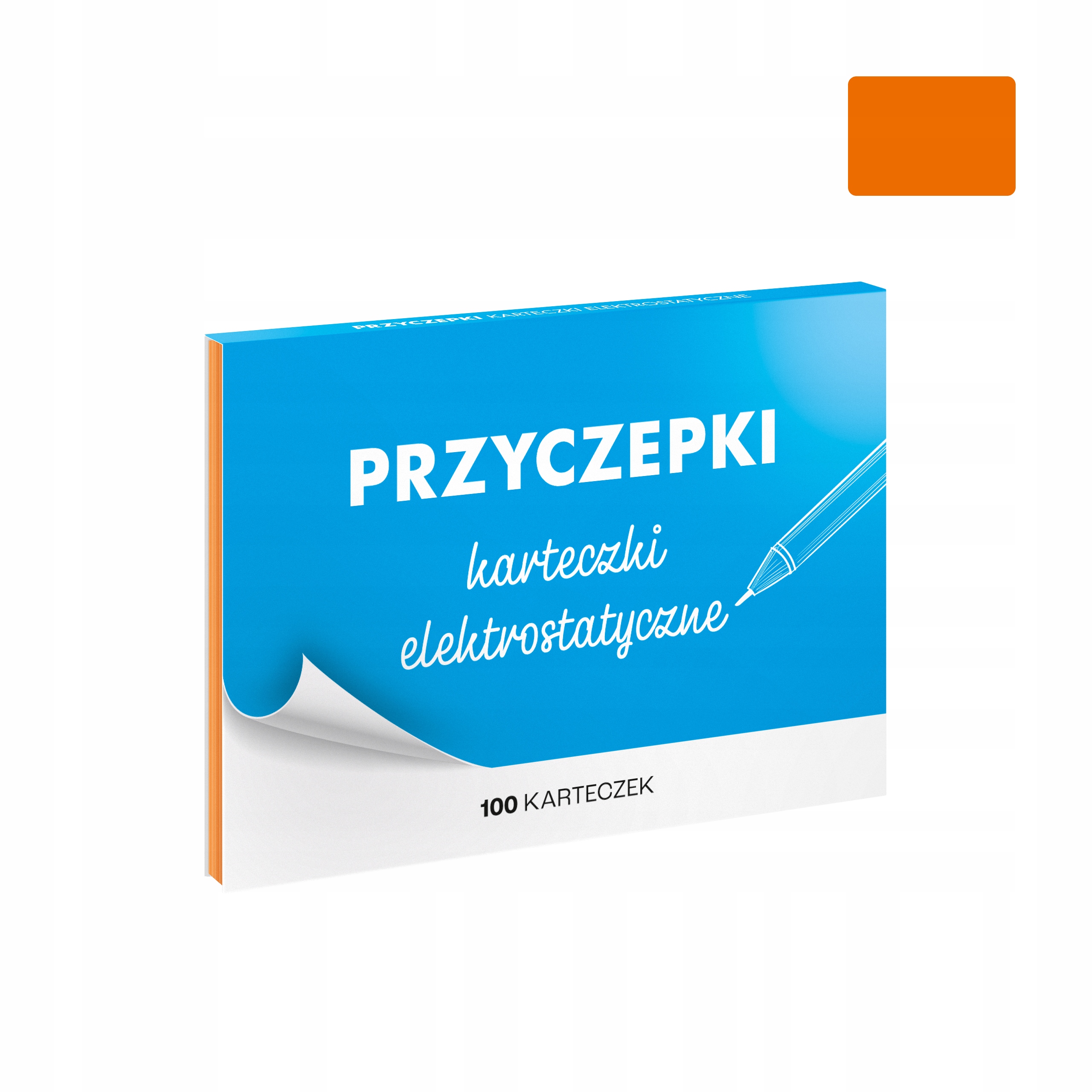 PRZYCZEPKI – pomarańczowe karteczki elektrostatyczne