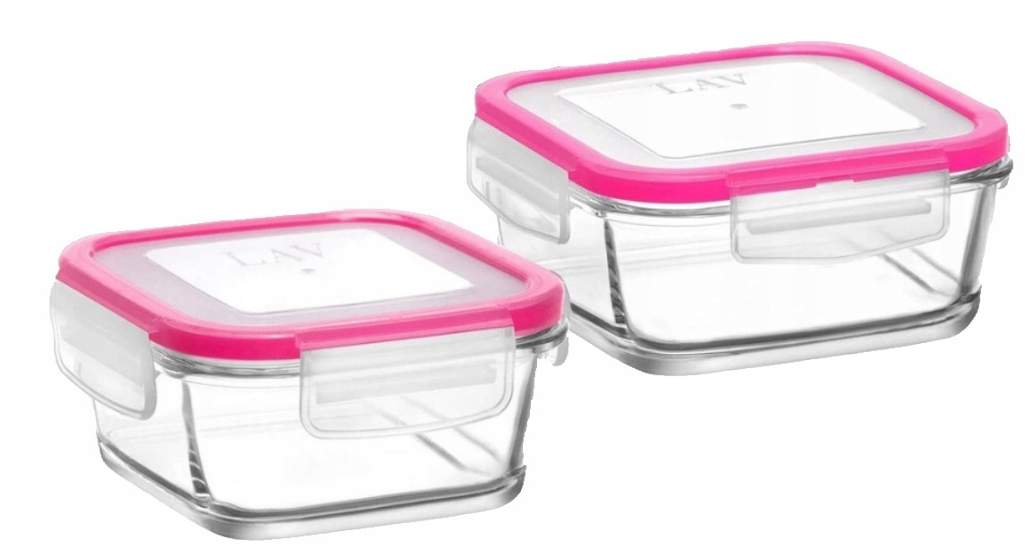 

Pojeminiki Lunch Box Szklane Z Pokrywką Zestaw
