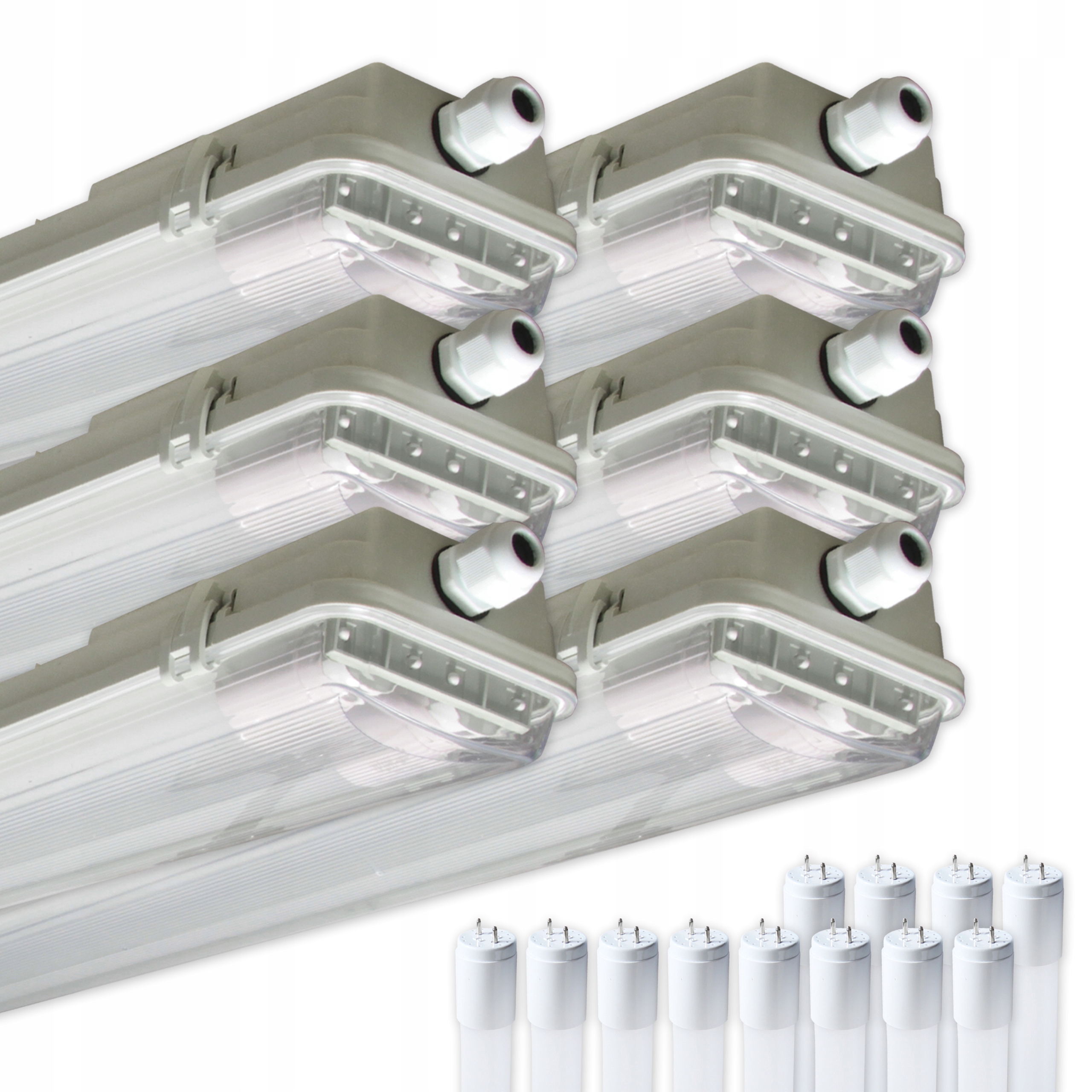 

6x Oprawa Led Świetlówka Hermetyczna 120 Zestaw